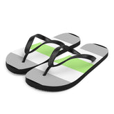 Agender Pride Flip-Flops